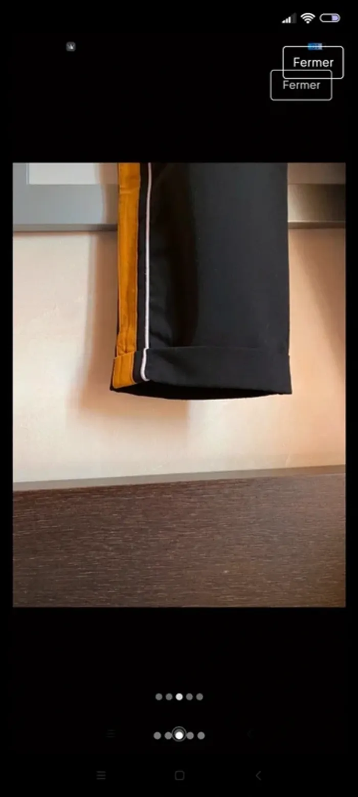 Pantalon noir et moutarde M Pull & Bear - photo numéro 3