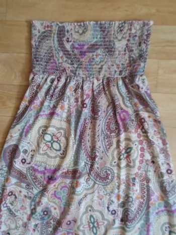 Longue robe bustier T. 38