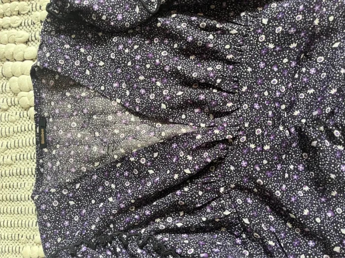 Blouse violette fleurie Bizzbee - photo numéro 2