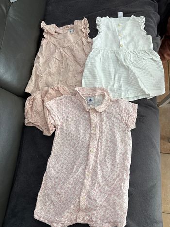 Lot de 3 vêtements Petit Bateau en 12 mois