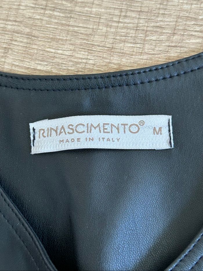 Veste noire avec simili cuir Rinascimento taille M jamais portée - photo numéro 10