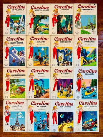 Lot quasi intégrale collection Caroline livres bd albums Pierre Probst Hachette