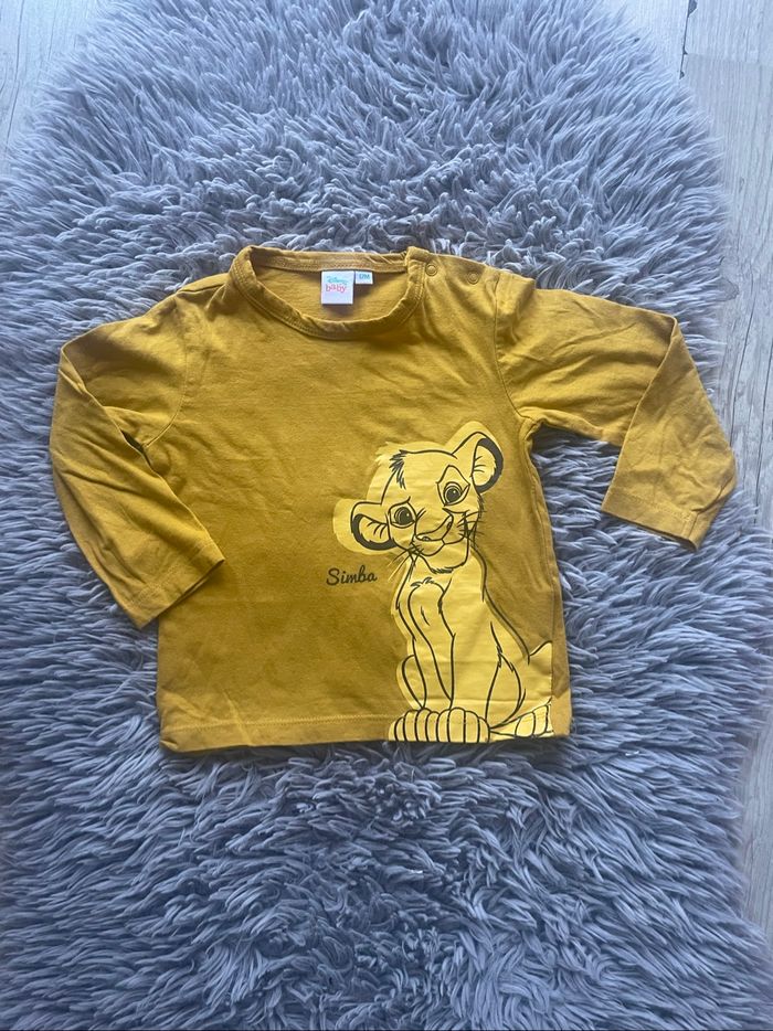 T-shirt manches longues Simba Le roi lion - 12 mois