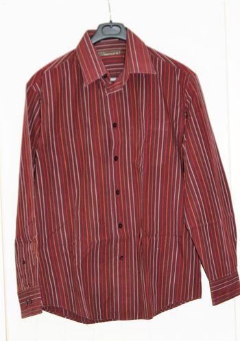 Chemise homme manches longues M – Rayures verticales