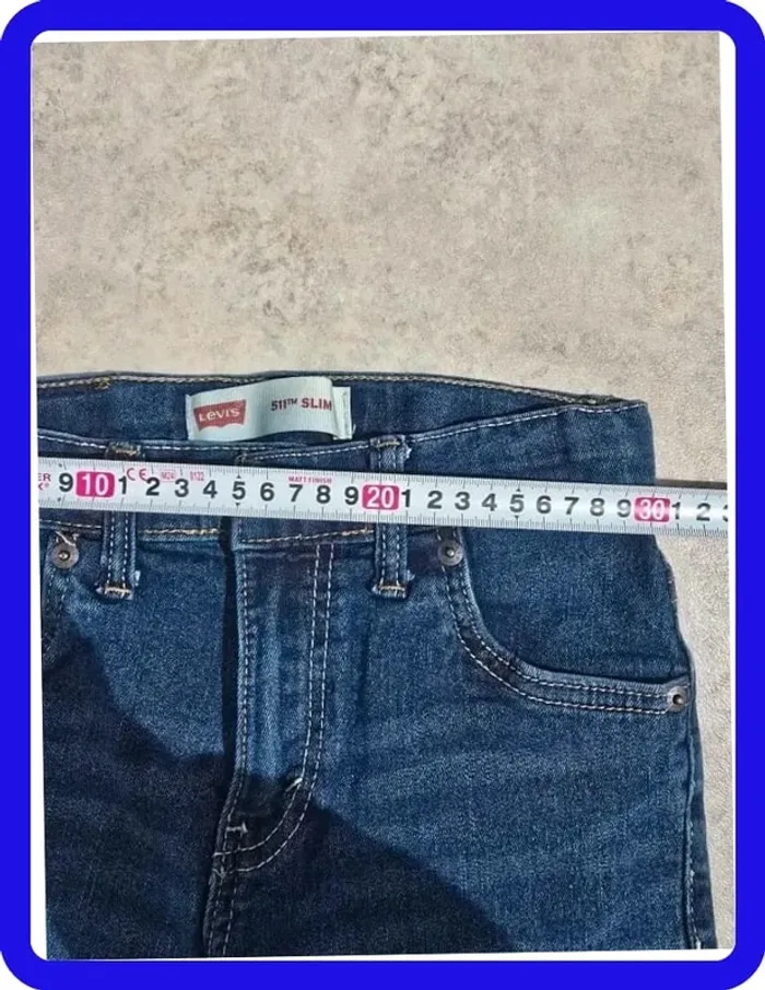 Jeans Levi's 511 W20|FR30 coupe droite bleu Femme-Women pan124 - photo numéro 4