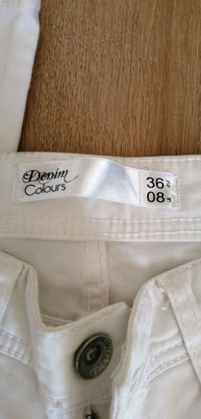Jean blanc T36 stradivarius - photo numéro 2