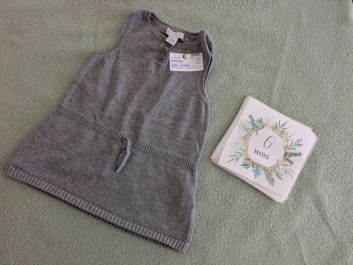 Robe grise obaibi 6 mois