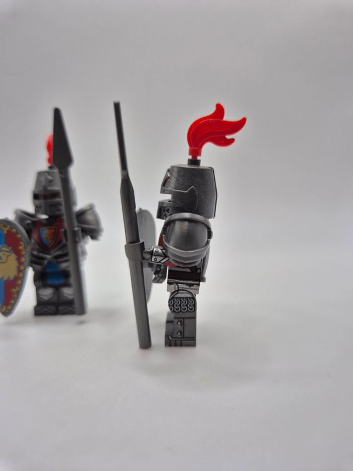 Figurines type lego 2 soldats chevaliers Du Lion - photo numéro 4