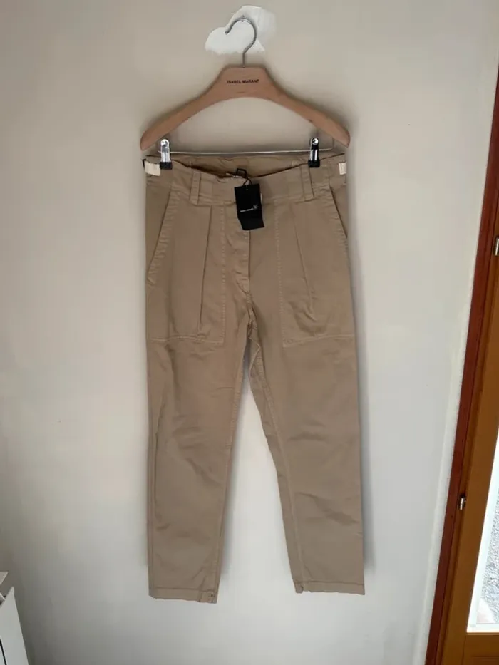 Pantalon beige Isabel Marant - photo numéro 9
