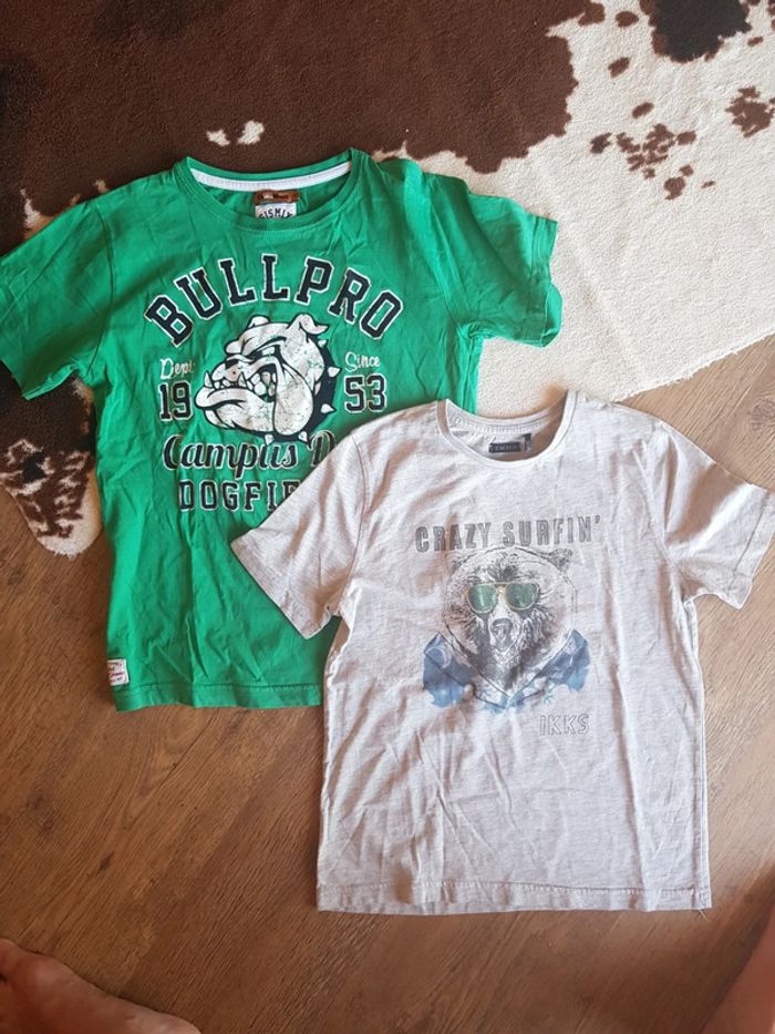 Lot de 2 tee shirts garçon 12ans ikks sismix