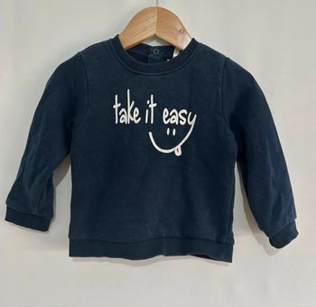Sweat-shirt imprimé bleu marine Taille 2 ans 
