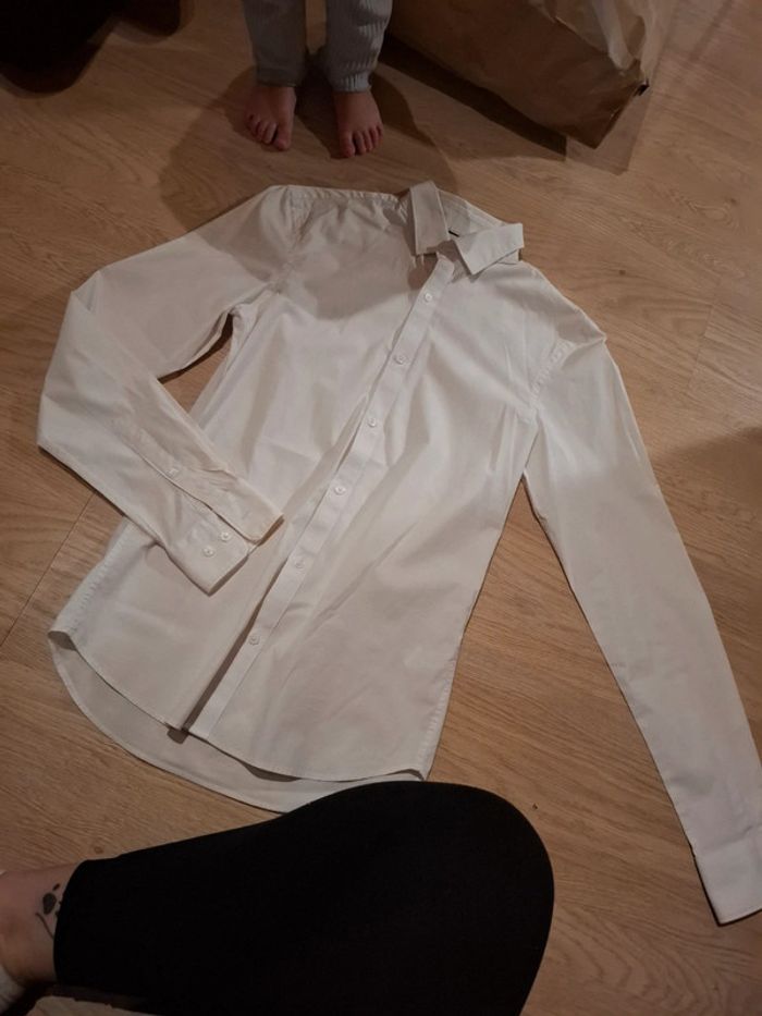 Chemise blanche longue manche WE homme