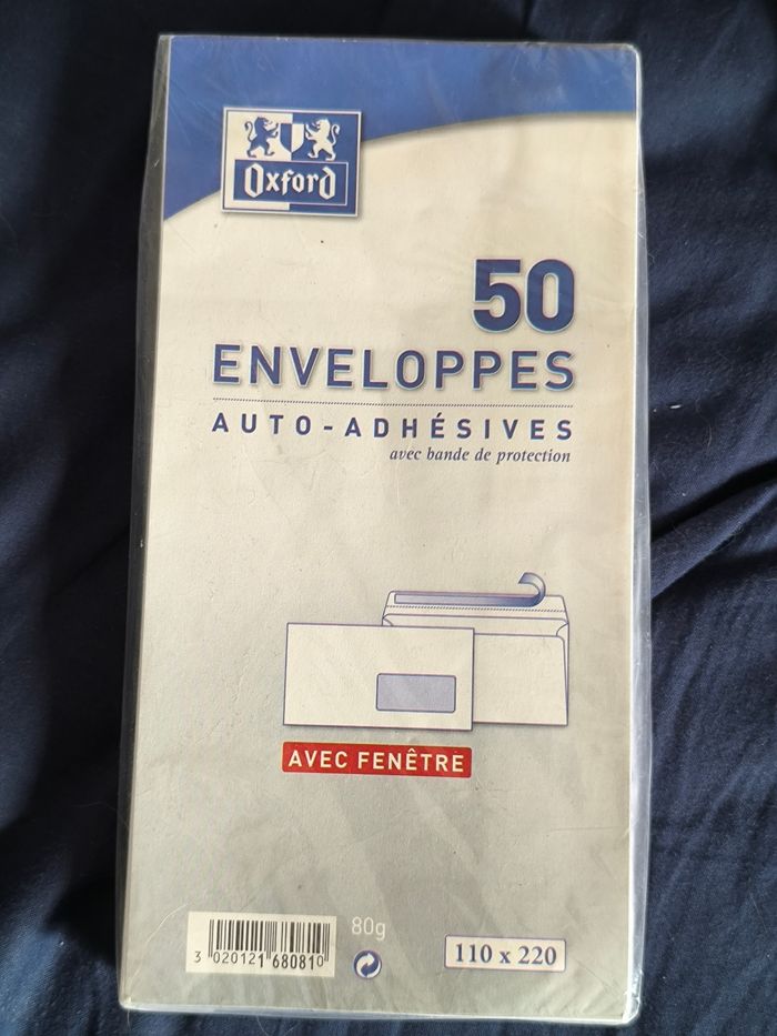 Enveloppes Oxford neuves