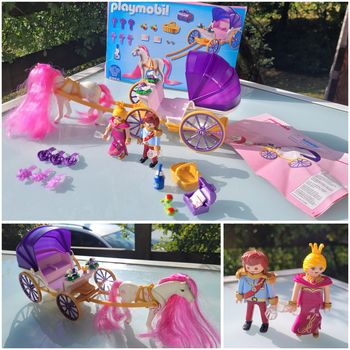 Playmobil Princess 6856 👑 Calèche royale avec cheval à coiffer 👑