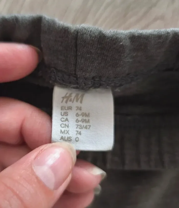 Pantalon gris souple en molleton Lapins sur les genoux - photo numéro 2