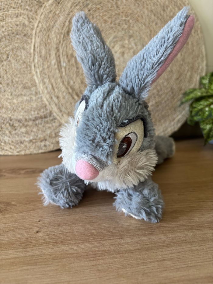 Doudou lapin Panpan couche gris blanc Disneyland Paris - photo numéro 2