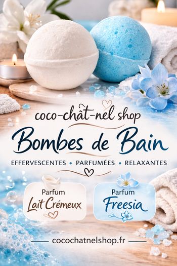 Lot de deux bombes de bain xxl