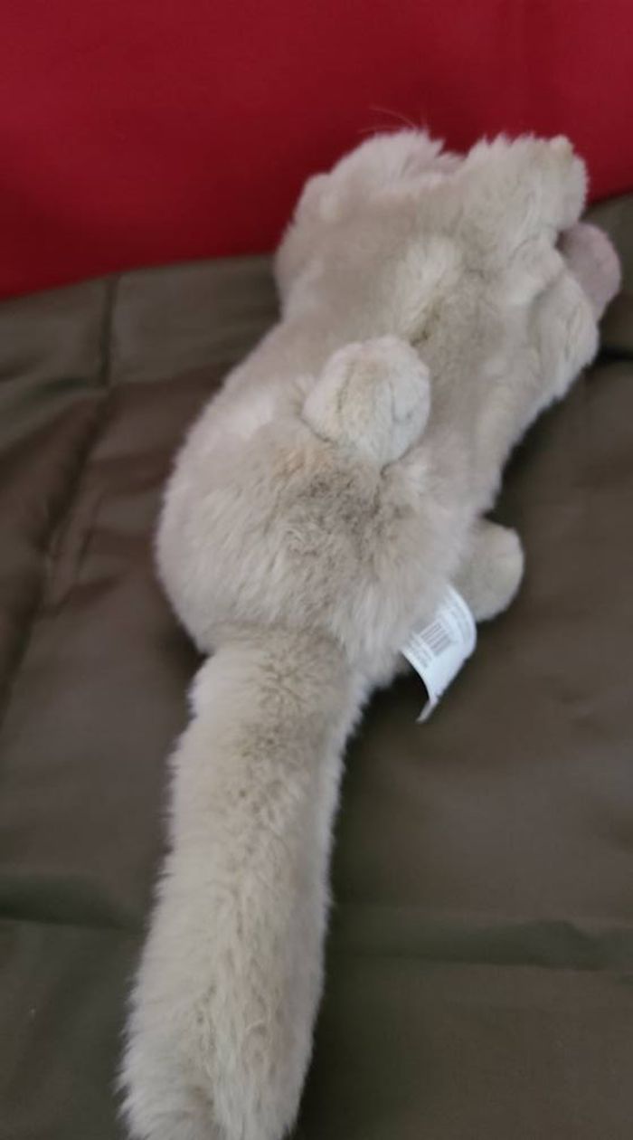 Peluche Chat Persan couché playkids - photo numéro 7