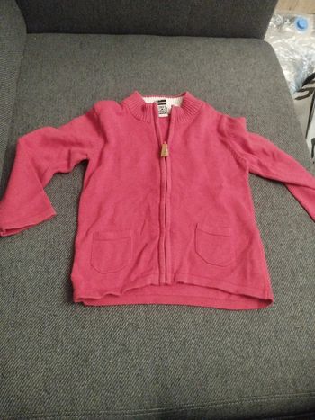 Gilet zippé 86cm
