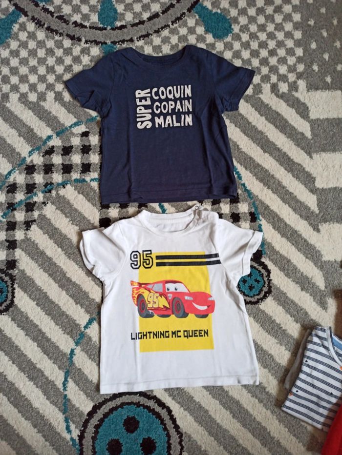 Lot de 2 t-shirts MC - Taille 18 mois