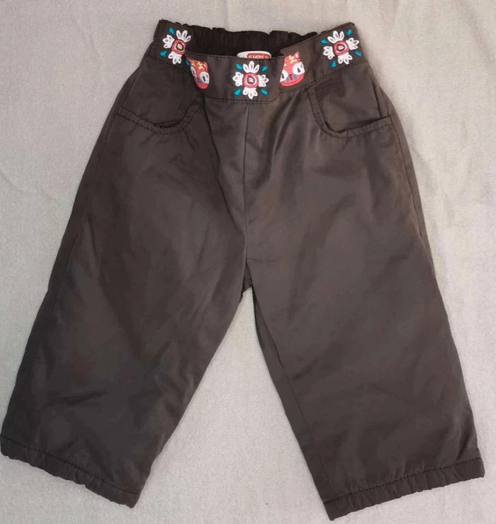 Ensemble 👣 pantalon dpam, tee-shirt obaïbi, poncho Kitchoun, 6mois/67cm - photo numéro 4