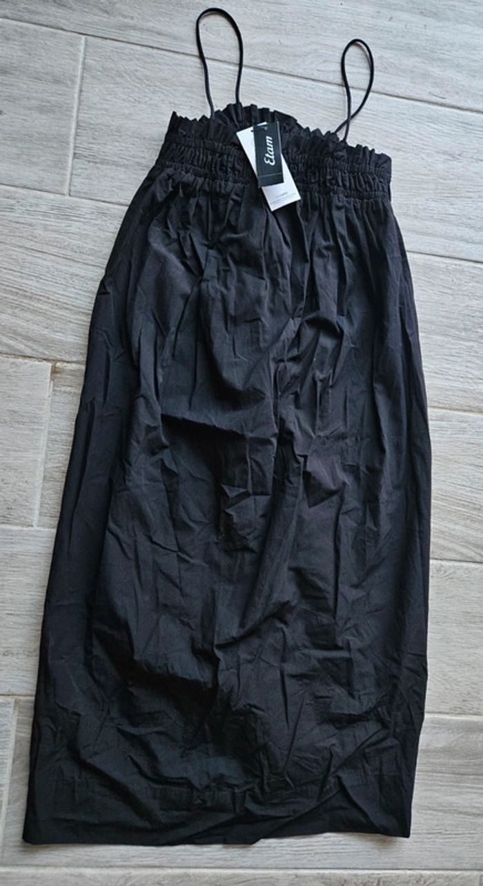 Robe d'été noire a bretelles neuve etam