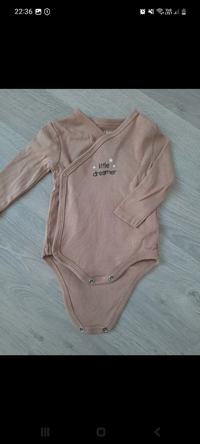 Lot 3 bodies manches longues 3 mois - photo numéro 2