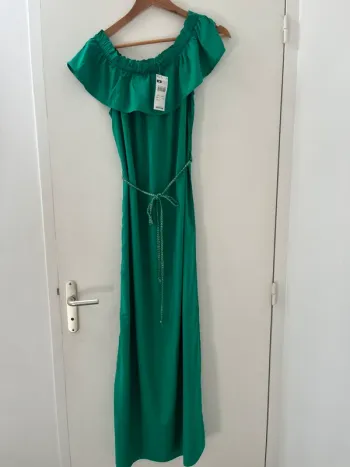 Robe longue verte