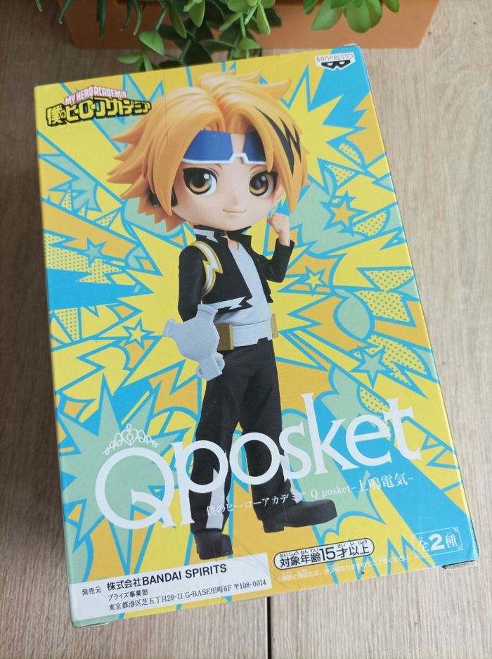 Figurine Denki Kaminari My Hero Academia Mha banpresto qposket Bandai