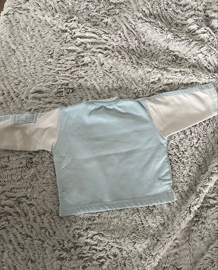 Sweat bébé 3 mois bleu - photo numéro 2