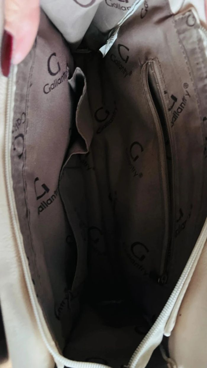 👜 sac à main chic beige et doré #gallantry - photo numéro 8