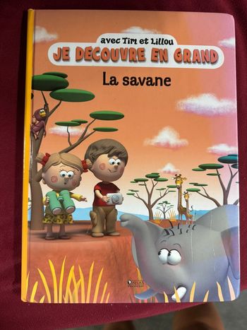 Livre La Savane avec Tim et Lillou
