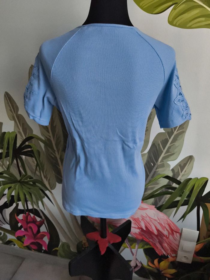 T-shirt Damart 42/44 bleu - photo numéro 7