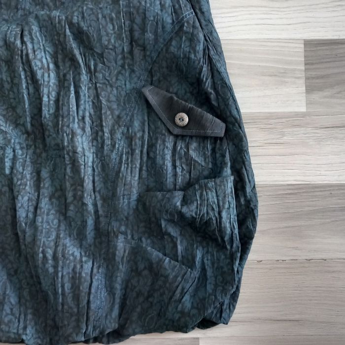 Jupe courte turquoise foncé Clara Vitti taille 38 - photo numéro 2