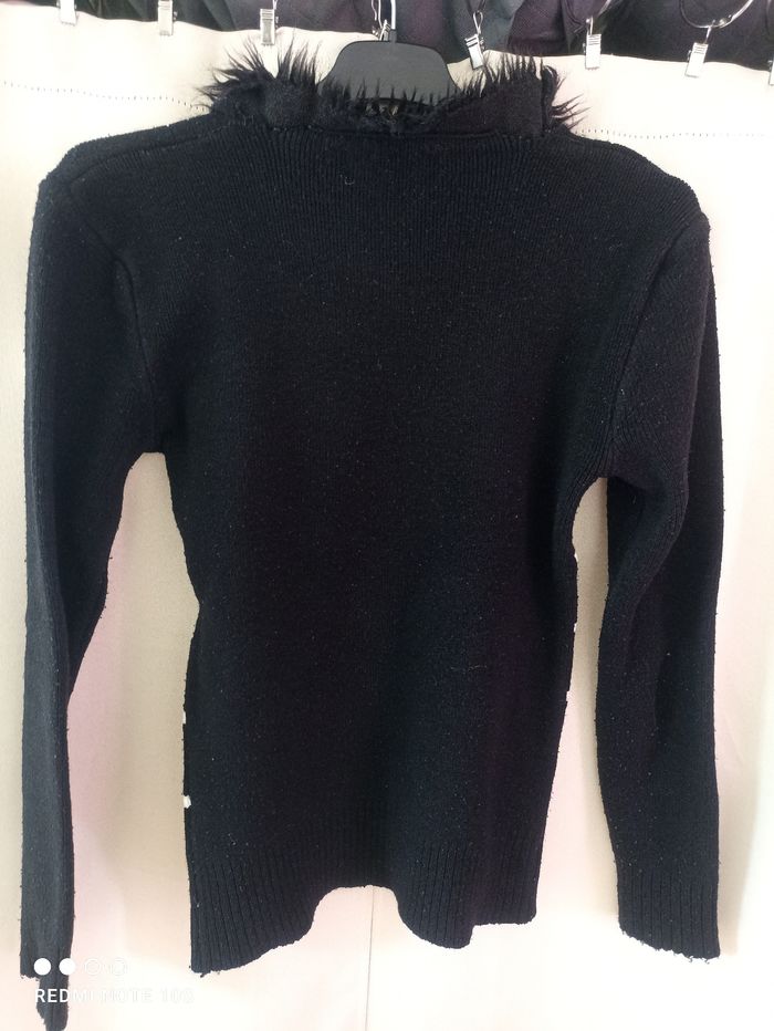 Pull col fausse fourrure femme taille S/36 Pétillance - photo numéro 3