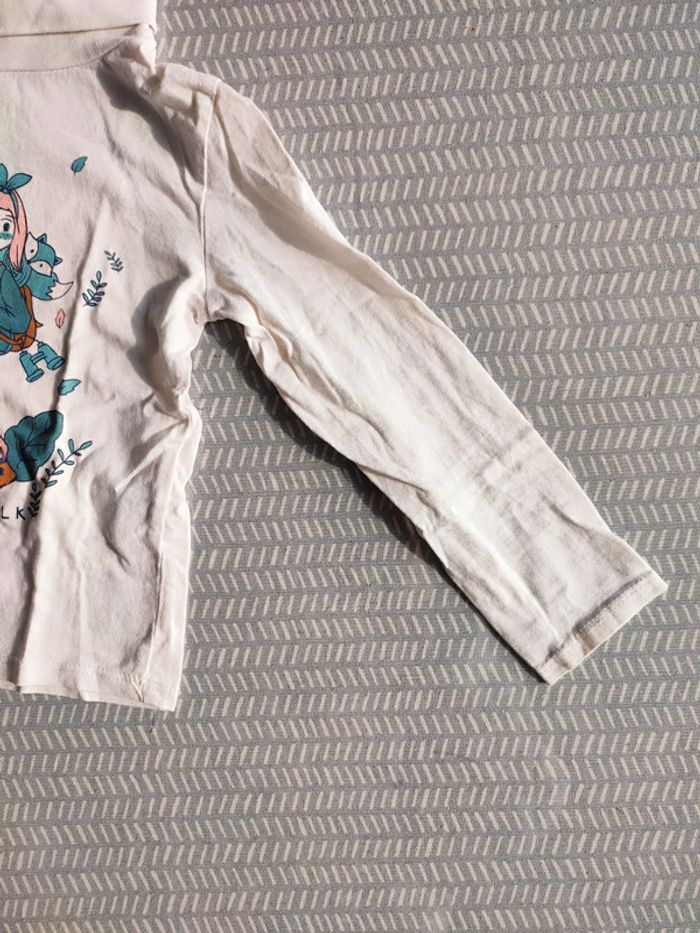 T-shirt sous-pull col roulé fille - Inextenso - 3 ans - photo numéro 4