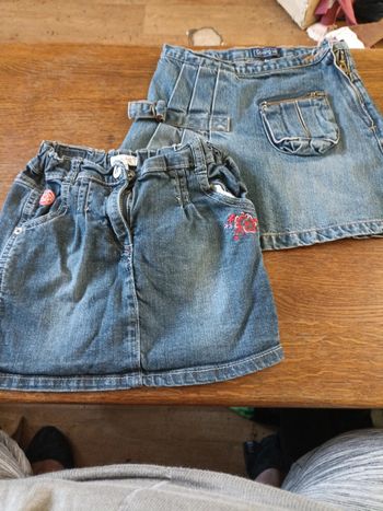 2 jupes en jean