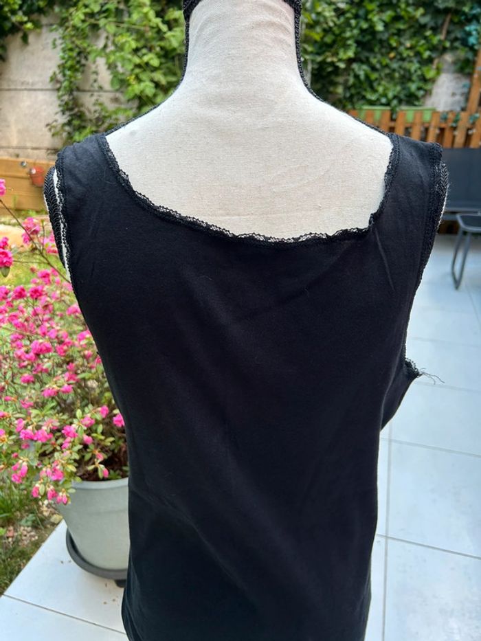 Débardeur en coton - noir taille 40 - en très bon état - photo numéro 4