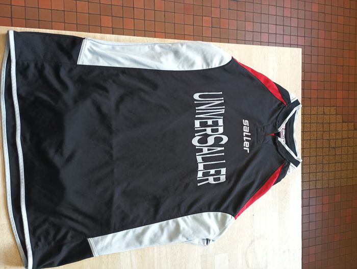 Maillot saller FC Meyenheim Taille L/XL - Noir/Rouge/Gris - Foot Vêtements Sport Vintage - photo numéro 6