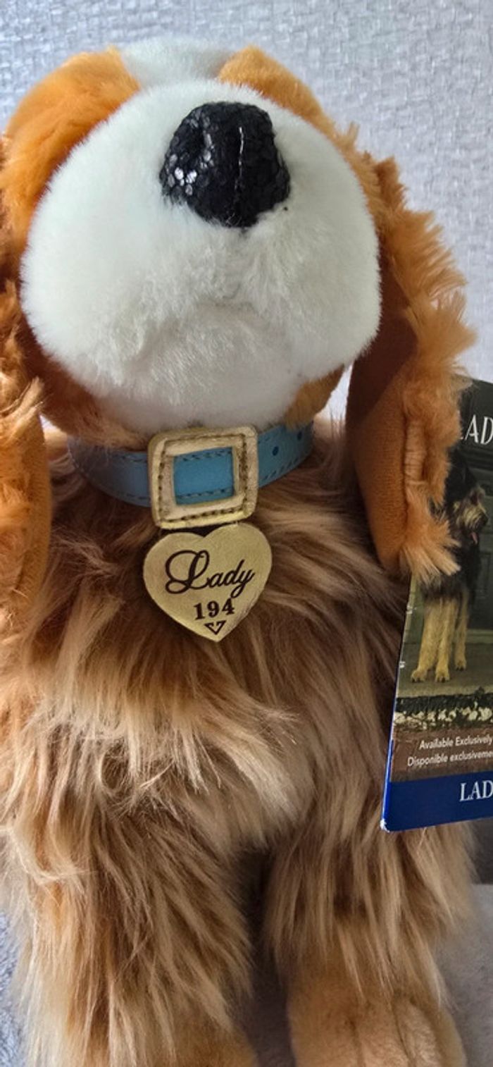 Superbe peluche Lady de la belle et le Clochard acheter a disneyland paris - photo numéro 10