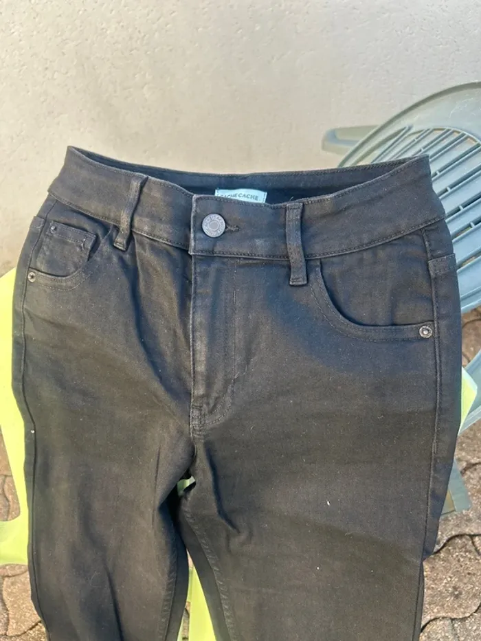 Jeans noir cache cache - photo numéro 2