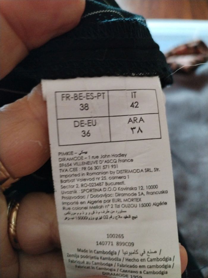 Pantalon noir rayé blanc - photo numéro 5