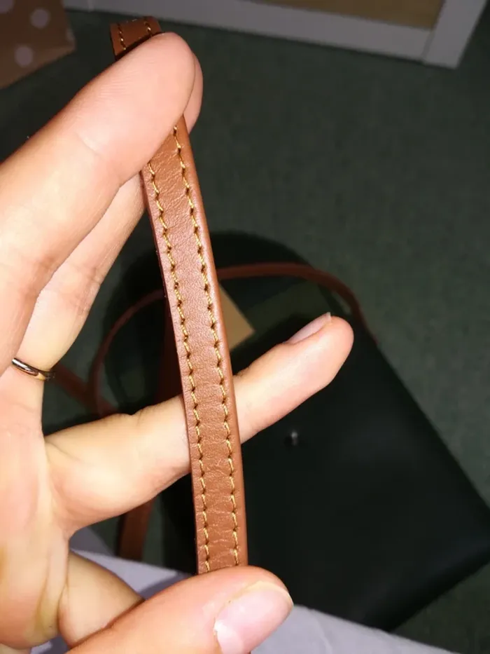 Petit sac à main vert foncé, tout cuir, artisan créateur maroquinerie, neuf avec étiquette - photo numéro 8