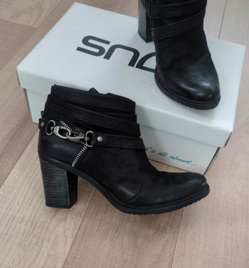 Bottines en cuir