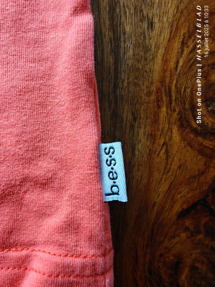 T shirt manches longues flamant rose - photo numéro 3