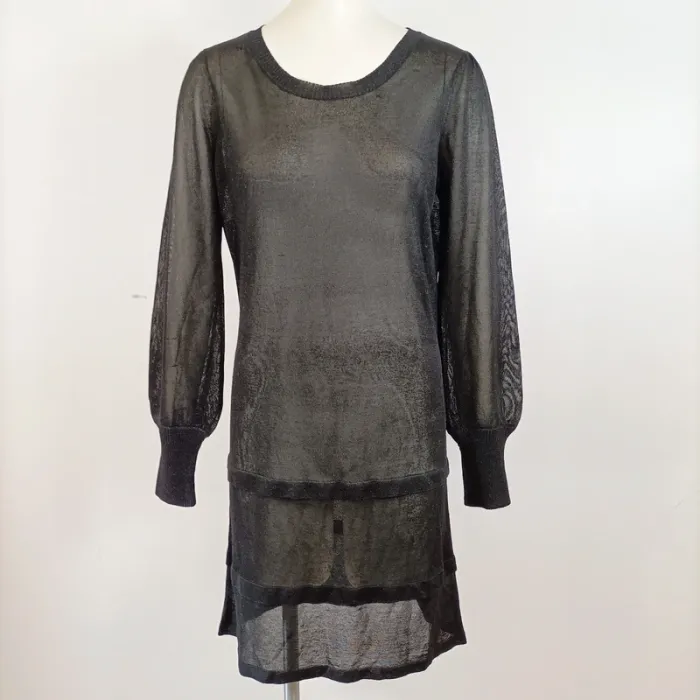 Robe maille transparente noire Gérard Darel - taille 2(M) - A658