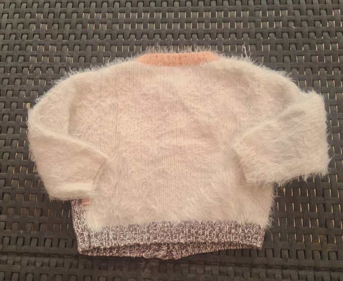 Gilet. Bébé 12 mois. IKKS. crème pêche. - photo numéro 5