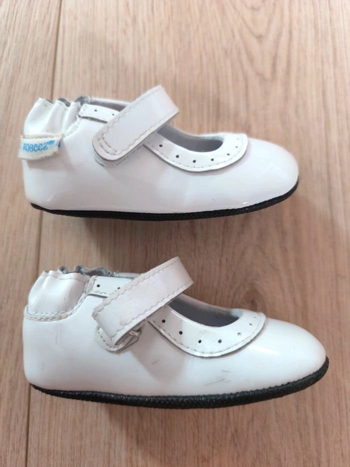 Chaussures vernis blanches cérémonie Robeez - Taille 3-6 mois - photo numéro 3