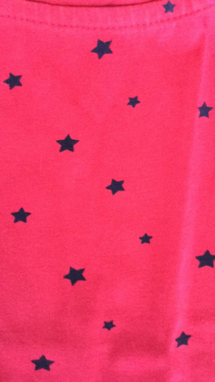 Débardeur Okaidi fuschia étoiles 3 ans - photo numéro 2