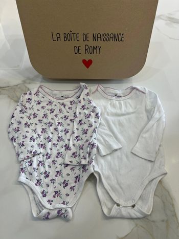 Lot de deux bodies Sergent major 12 mois